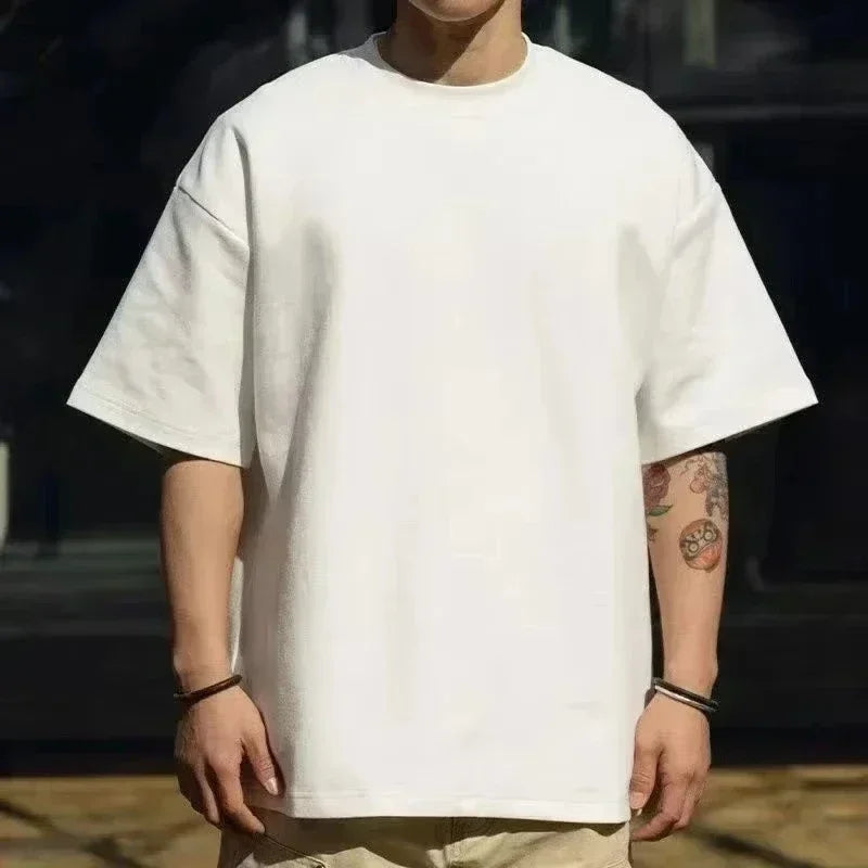Summer Men's T-shirt 100% Cotton Casual Funny Energy=Milk+Coffee Print Men Cool Loose O-neck Tops For Men Short Sleeve Male Tees