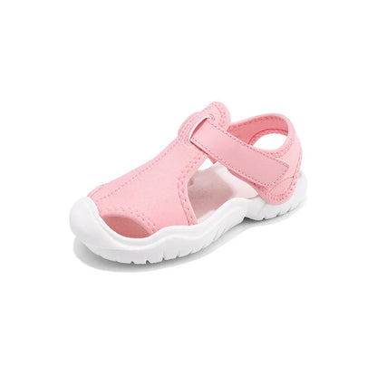 Kids Closed-Toe Sport Sandals Breathable Water Shoes Luxury Non-Slip Summer Beach Shoes Sandals for Toddler Boys Girls