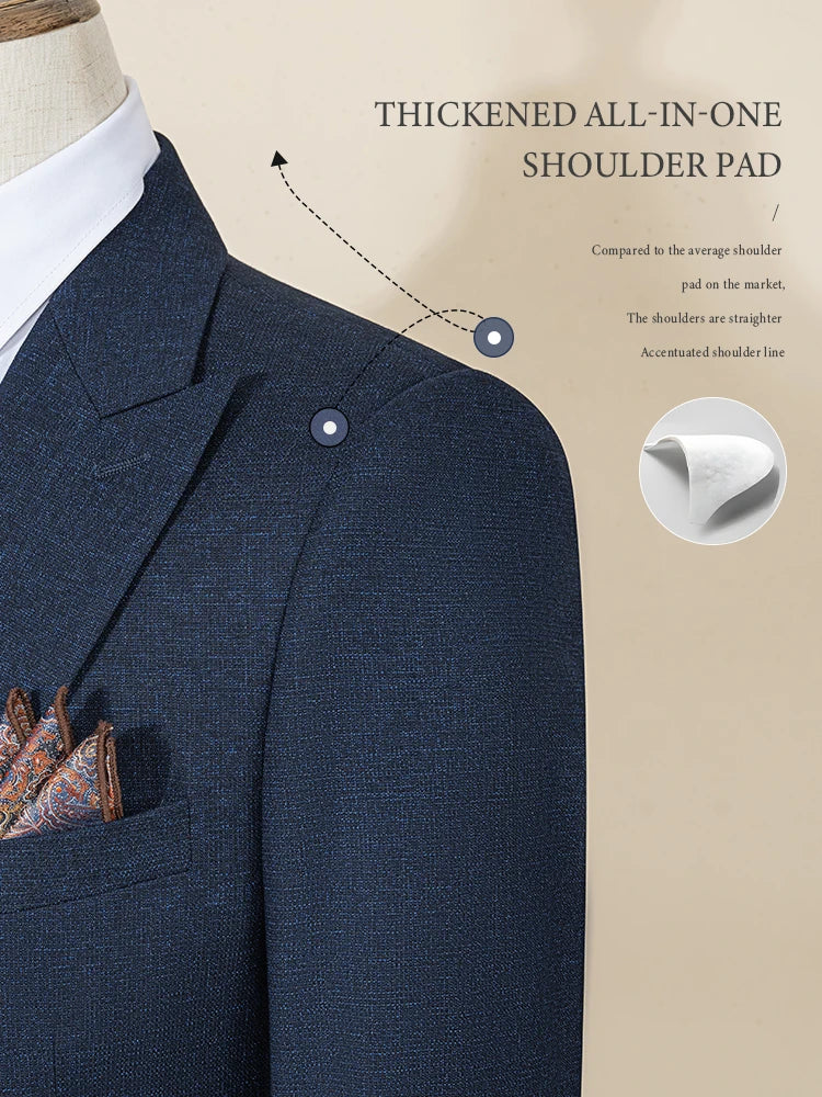 High Quality Male Groom Wedding Blazers Slim fit casual evening gown Business Office Men's Suits