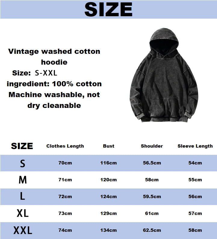 Attack on Titan Manga Hoodie Harajuku Sweatshirt Men Women Long Sleeve Streetwear Clothing Vintage Washed Cotton Hooded Pullover