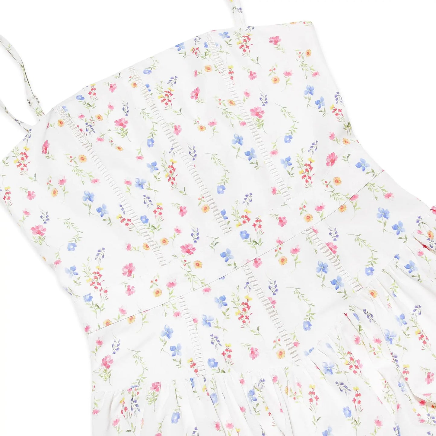 Summer Floral Print Dress Elegant 2025 New Arrivals Spaghetti Strap Flare Dress Maxi Holiday Party Dresses Women