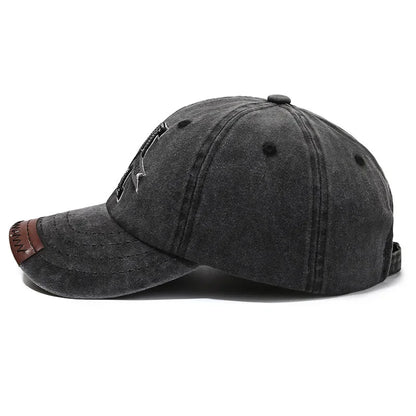 Baseball Cap M Letter Embroidery Dad Hat Women Men Outdoor Washed Cotton Cap
