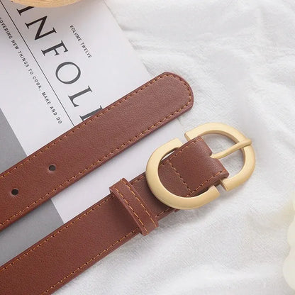 1pcs Women's Belt Simple Fashionable Needle Buckle Belt Casual Versatile Korean PU Leather Belt With Pants Jeans Belt Lady Belts