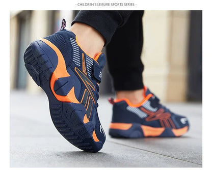 Children Boys Shoes School Sports Fashion Leather for Kids Tennis Casual Sneakers Children's Boy Running Walking Outdoor Shoe