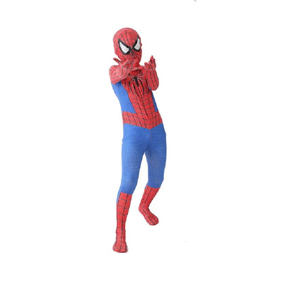 Kids Spiderman Costume Birthday Gift Party Dress Up Spiderman Classic Miles Superhero Kids Cosplay Costume Elasticity Jumpsuit