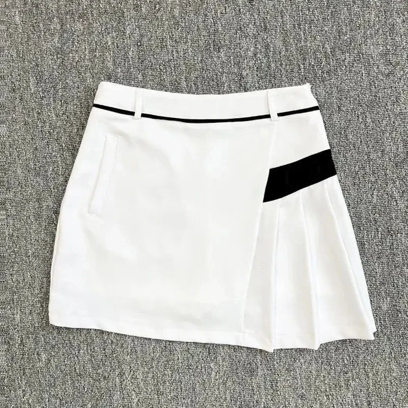 Women Golf Skirt Summer Breathable Short Mini Skirt Golf Dress Sports Elastic Comfortable Outfit Women Clothes