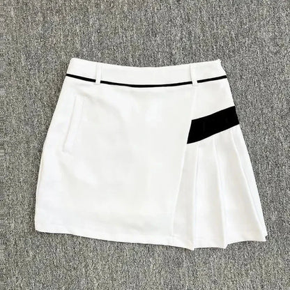 Women Golf Skirt Summer Breathable Short Mini Skirt Golf Dress Sports Elastic Comfortable Outfit Women Clothes