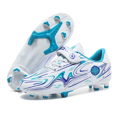 Kids Soccer Cleats Football Shoes Non Slip Breathable Lightweight Training Sneakers Boys Girls Children Football Match Boots