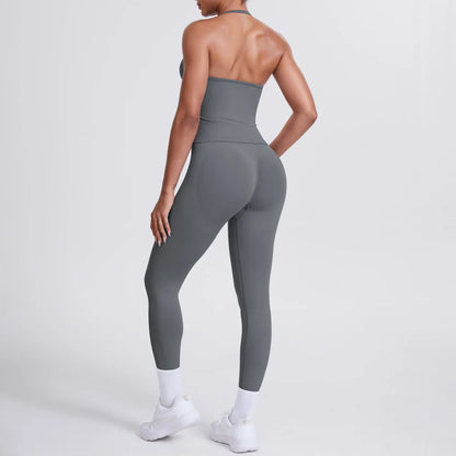 2 Piece Yoga Clothes Women Tracksuit Athletic Wear Pilates Fitness Suit Gym Workout Push Up Clothes Sports Bra Leggings Suit