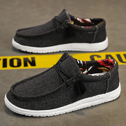 Men Casual Shoes Breathable Lightweight Slip-On Flats Simple Comfortable Solid Color Soft Sole Shoes Men Shose For Sale Loafers