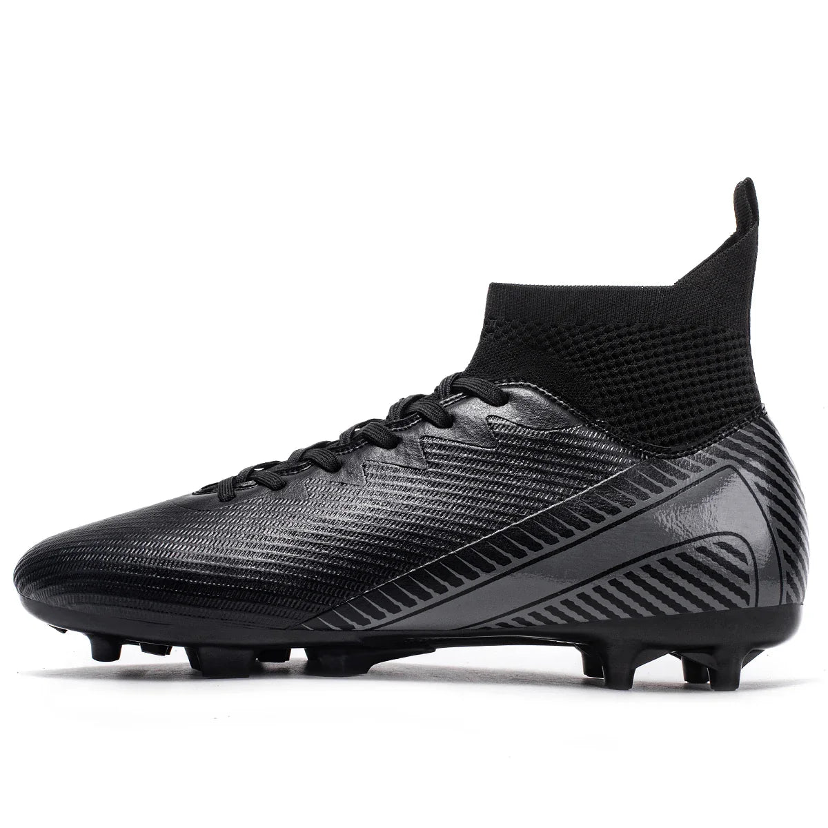AG/FG Football Boots Unisex Kids Youth PU+Fabric Upper TPU Sole Anti-Slip Durable Outdoor Sports Pitch Training Shoes