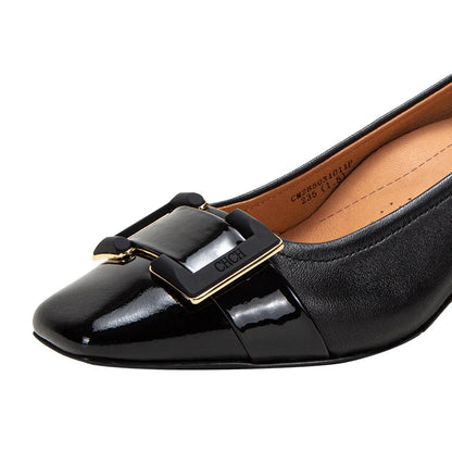 Women's High Heels 2026 New High Quality Sheepskin Black High Heels Commuting Evening Shoes
