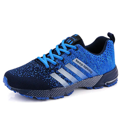 Men's and women's flying mesh surface spring summer breathable casual sports shoes flat vulcanized couple running big size48