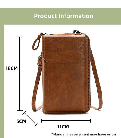 Fashionable single-shoulder bag, versatile crossbody bag, colorful mobile phone bag, large-capacity coin purse