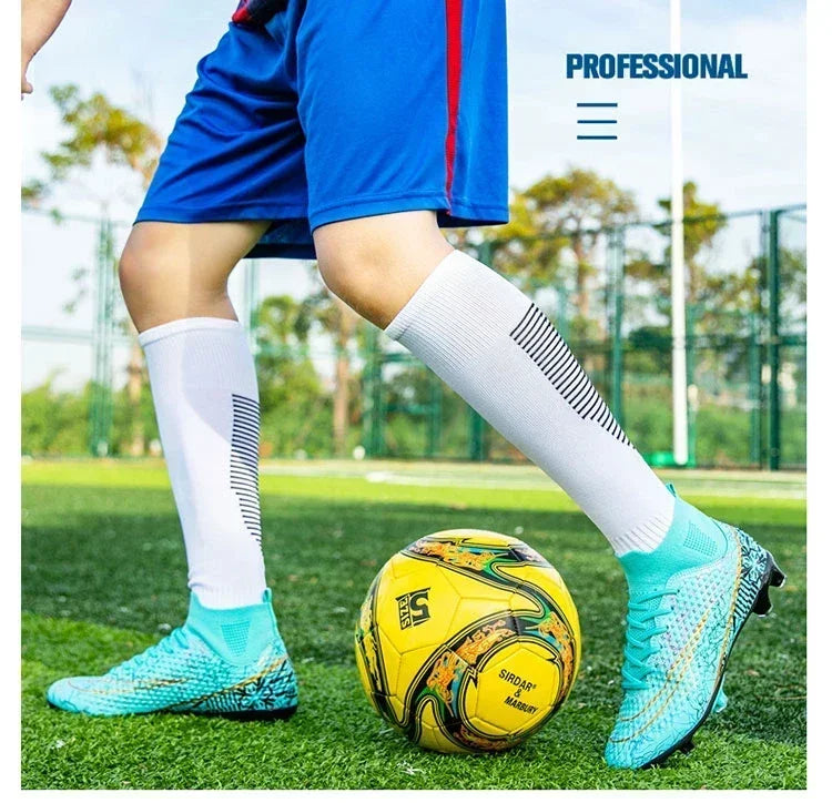 Refreshing Breathable Feet Children's Non-slip Fashion Casual Sports Shoe Youth Soccer Shoes Indoor Outdoor Grass Training Shoes