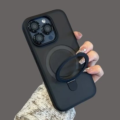 Magnetic Holder Armor Shockproof Wireless Charging Phone Case for iPhone 17 16 15 14 13 12 11 Pro Max 17 Air Cases Cover