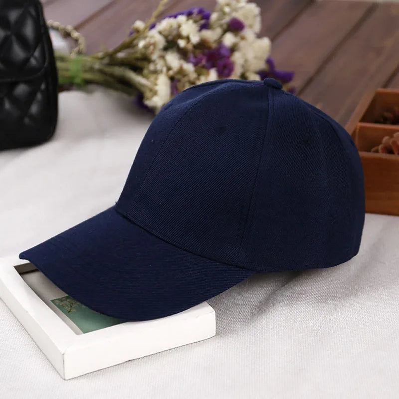 Fashion Retro Solid Color Men and Women Universal Baseball Cap Outdoor Sports Casual Girl Ponytail  Hat Sale