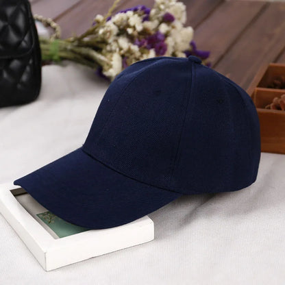 Fashion Retro Solid Color Men and Women Universal Baseball Cap Outdoor Sports Casual Girl Ponytail  Hat Sale