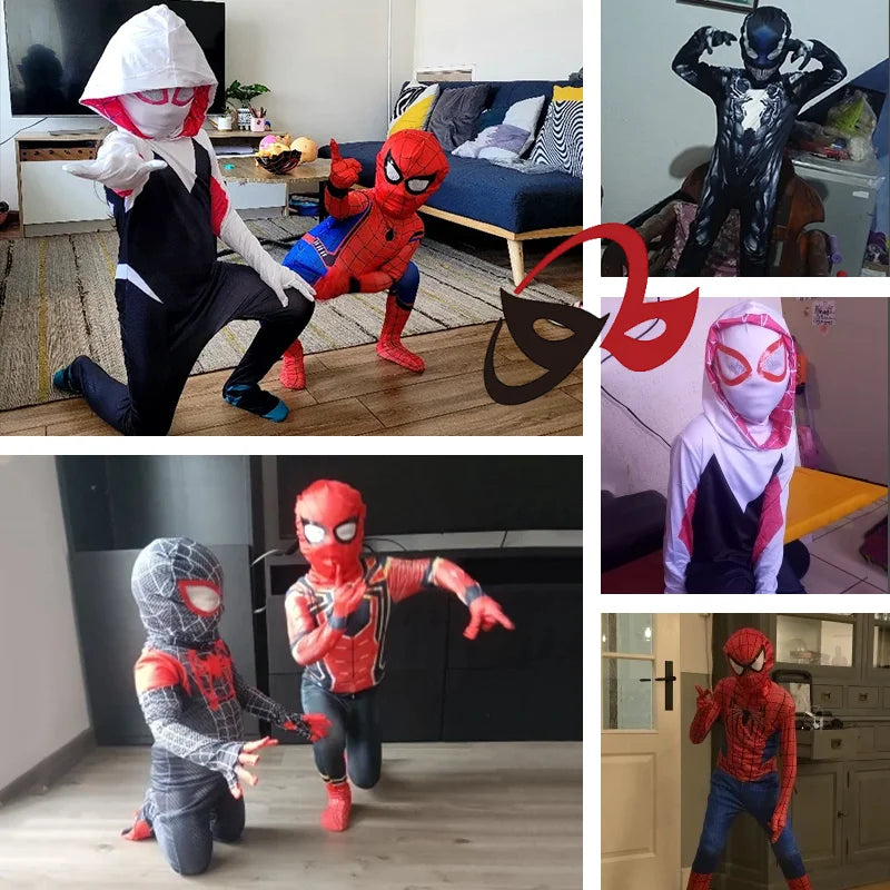 Unisex Halloween Superhero Animal Cosplay Costumes Breathable Safe Material Kids Party Dress-Up Outfits for Boys Girls Toddlers