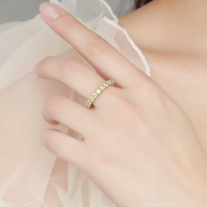 3mm Certified Moissanite Rings for Women Full Diamond Sparkling Bride Jewelry Wholesale 100% 925 Sterling Silver 9 Color