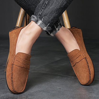 Trend Suede Men Casual Shoes Breathable Comfort Slip-on Mens Driving Shoes Fashion Men Lazy Shoes Luxury Brand Loafers Moccasins