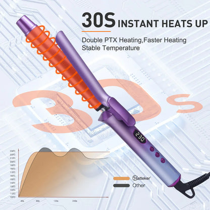 US Hair Curler Large Volume Does Not Hurt The Hair Perm Negative Ion 25mm Bangs Lasting Syling Electric Curling Iron