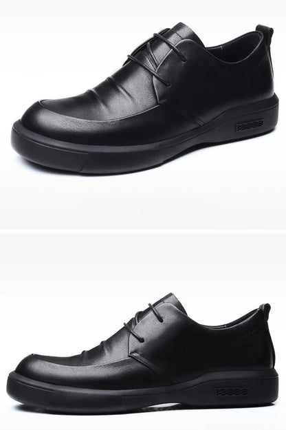 Social Shoe Male Spring Autumn Men's Formal Shoes Casual Business Cowhide 2025 Trend Black Official Cheap Clearance Footwear New