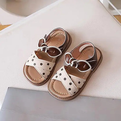 2026 Summer New Girls Soft Bottom Sandals Fashion Retro Hollow Roman Casual Shoes Open-toe Hundreds Of Princess Beach Shoes