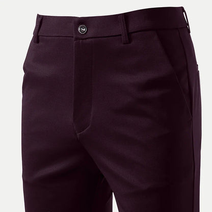 Summer Spring Male Casual Pants Business Suit Pants Khaki Classic Men's Dress Pants Flexible Office Clothes