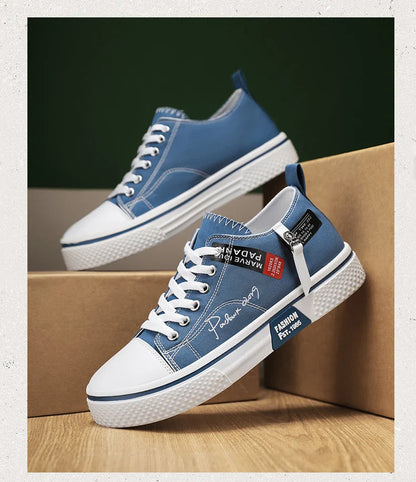 Men's plus size casual Canvas shoes summer soft-sole non-slip outdoor walking shoes fashion youth sports board shoes flat shoes