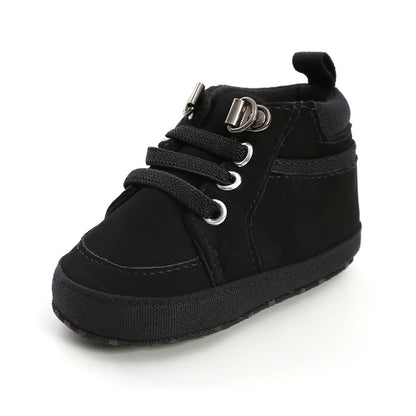 Baby Sneakers Infant Boys Girls Sports Shoes Toddler Casual Cotton Sole Anti-slip PU First Walkers Crawl Crib Basketball Shoes