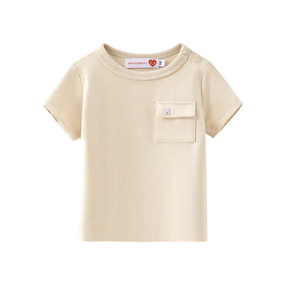 Family clothes with pockets summer label design children's boy and girls dress shirts baby set teenage skirt set