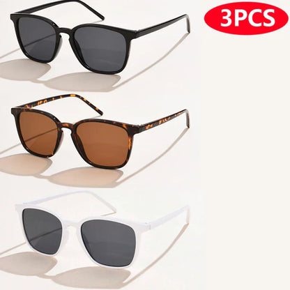 6pcs/4pcs/3pcs Square Small Sunglasses Women Rectangle Frame Purple Colorful Sun Glasses Female Y2K Retro Gradient Shades UV400