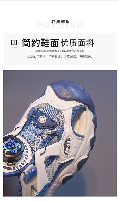 Lightweight Kids Shoes Children Girls Boys Sandals Children Beach Sandals New Non-slip Soft Bottom Breathable Boys Shoes