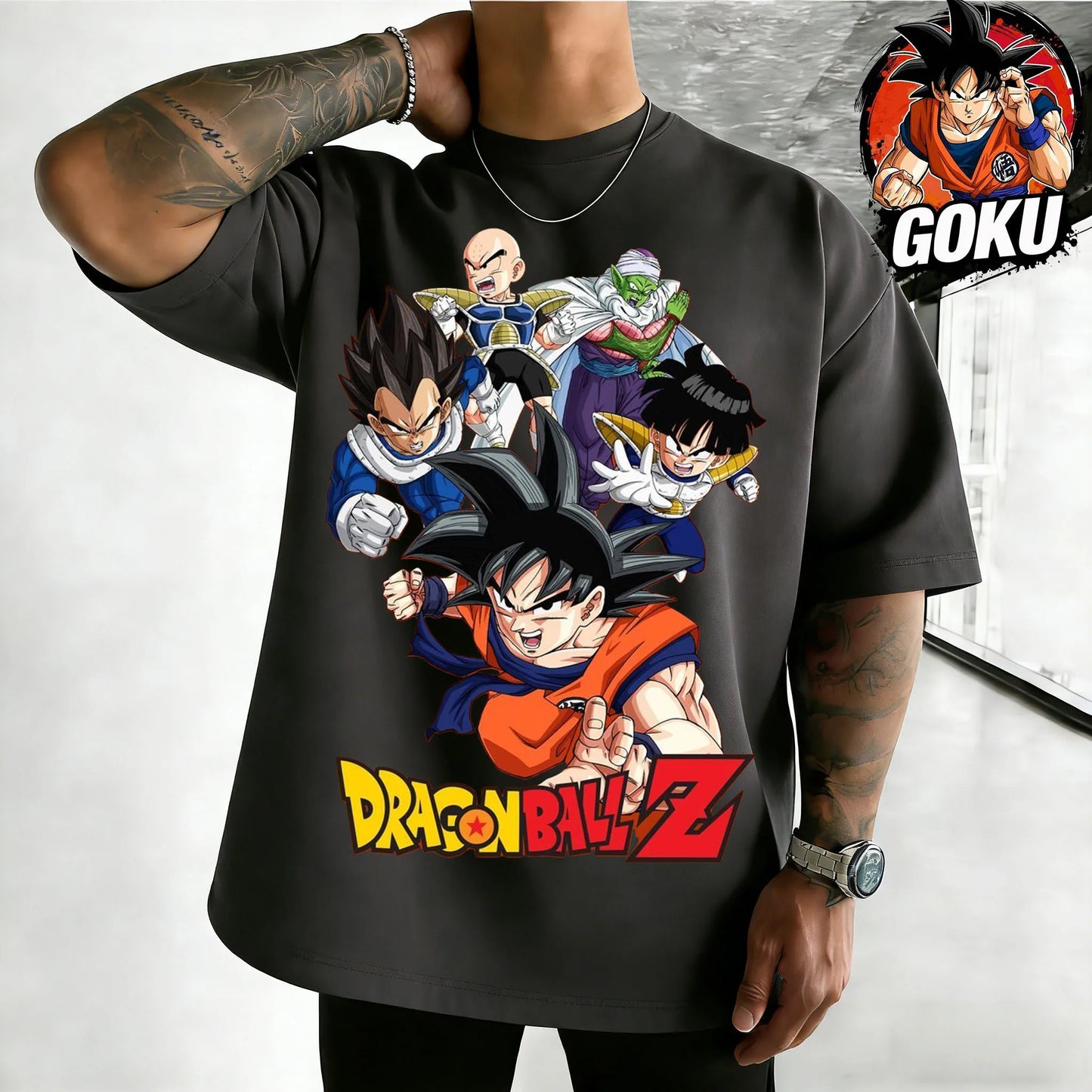 Oversized T-shirt High Quality 100% Cotton Retro Team Graphic Print Unisex Casual Tee for Adults Kids