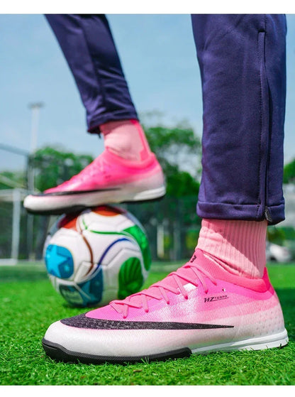 New Men Football Boots Futsal Cleats Unisex Soccer Shoes Hot Sale High-quality Professional Women Ultralight TF/FG Sneakers