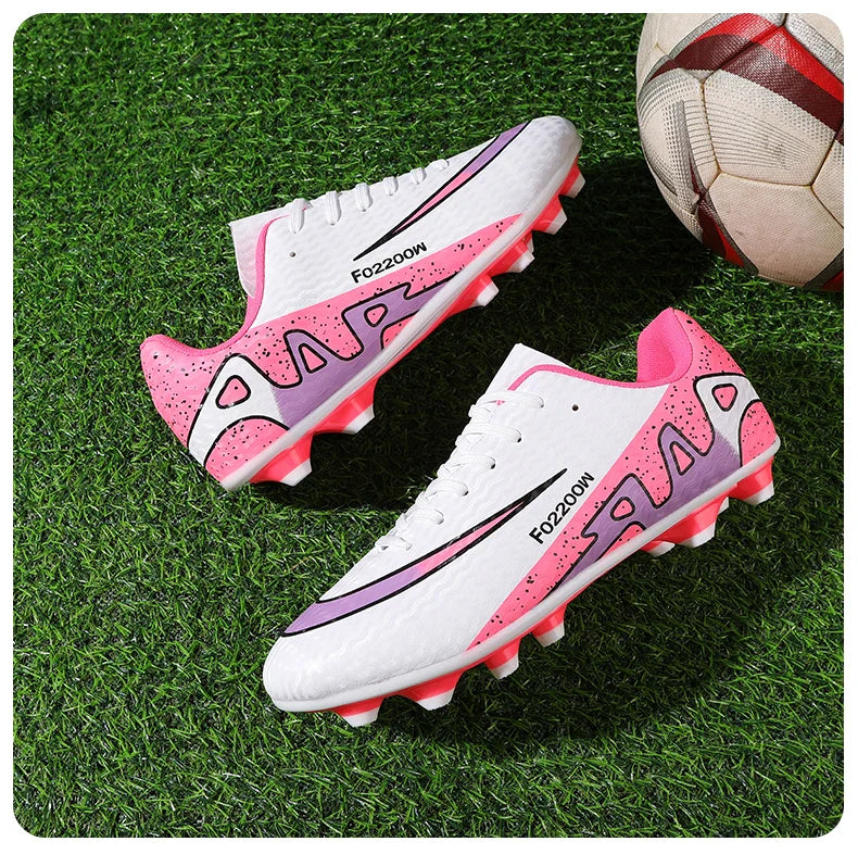 2026 New Men Soccer Shoes Breathable Football Boots FG/TF Turf Boots Non-Slip Wear Resistant Adult Outdoor Training Match Sports