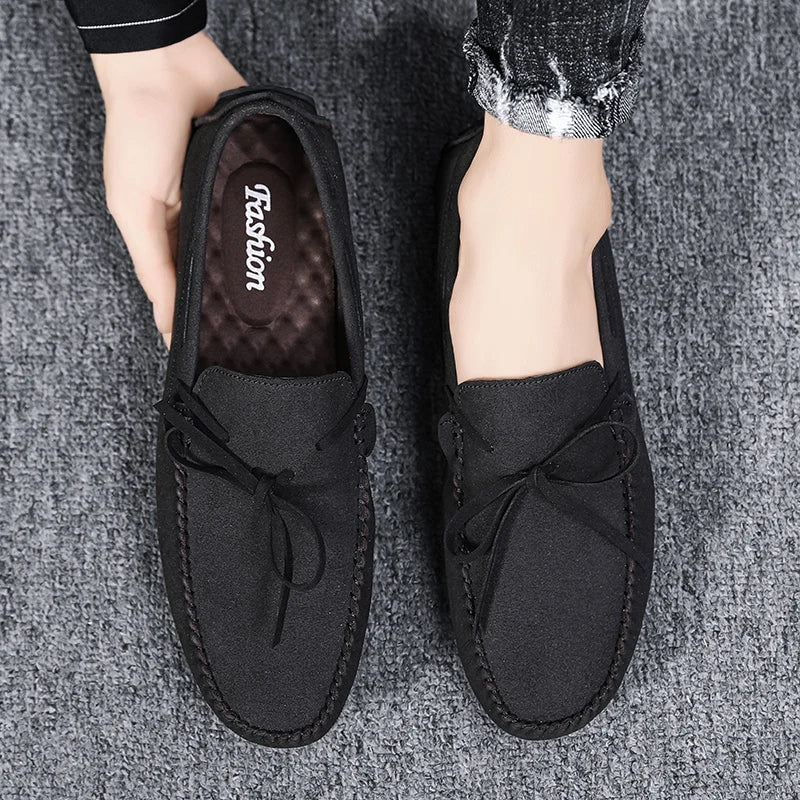 Trend Suede Men Casual Shoes Breathable Comfort Slip-on Mens Driving Shoes Fashion Men Lazy Shoes Luxury Brand Loafers Moccasins