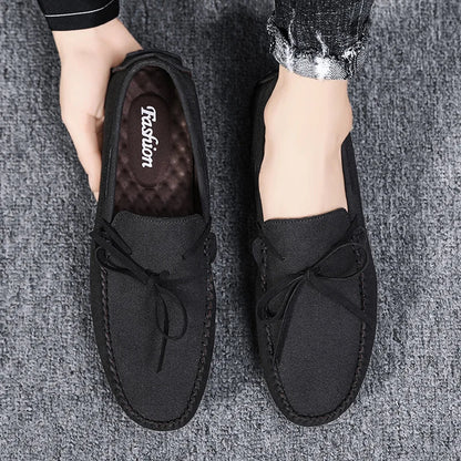 Trend Suede Men Casual Shoes Breathable Comfort Slip-on Mens Driving Shoes Fashion Men Lazy Shoes Luxury Brand Loafers Moccasins