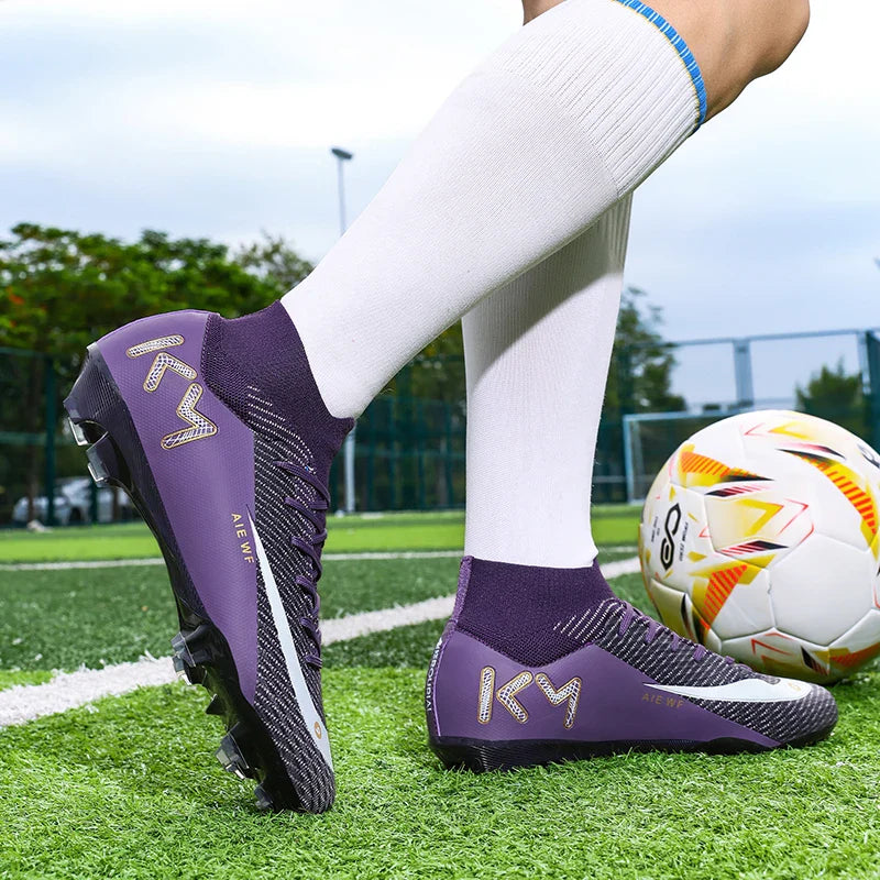 New Men Match Football Boots Ankle Non-Slip TF/FG Professional Soccer Shoes Boys Sneakers Comfortable Sports Shoes Unisex