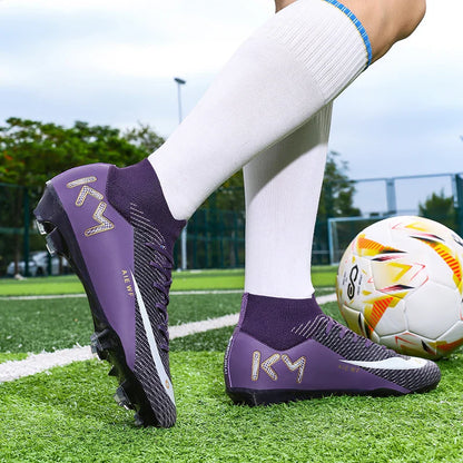 New Men Match Football Boots Ankle Non-Slip TF/FG Professional Soccer Shoes Boys Sneakers Comfortable Sports Shoes Unisex
