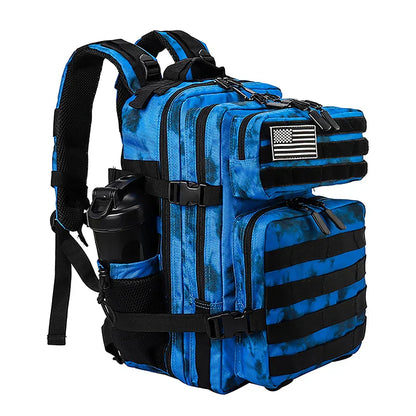 45L/35L/25L Tactical Backpack for Men and Women Waterproof Athlete Gym Outdoor Bag Travel Hiking Rucksack with Bottle Holder