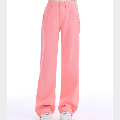 Women High Waist Jeans Female High Street Denim Pants