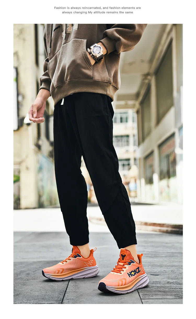 Tênis de Corrida Masculino com Placa de Carbono e Amortecimento de Ar, Tênis Esportivo Feminino Macio e Robusto, Sapatos Casuais para o Dia a Dia e Caminhada ao Ar Livre