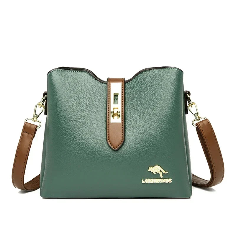 New High-quality Large Capacity PU Classic Women's Shoulder Bags 2025 Fashion Concise Light Luxury Versatile Style Crossbody Bag