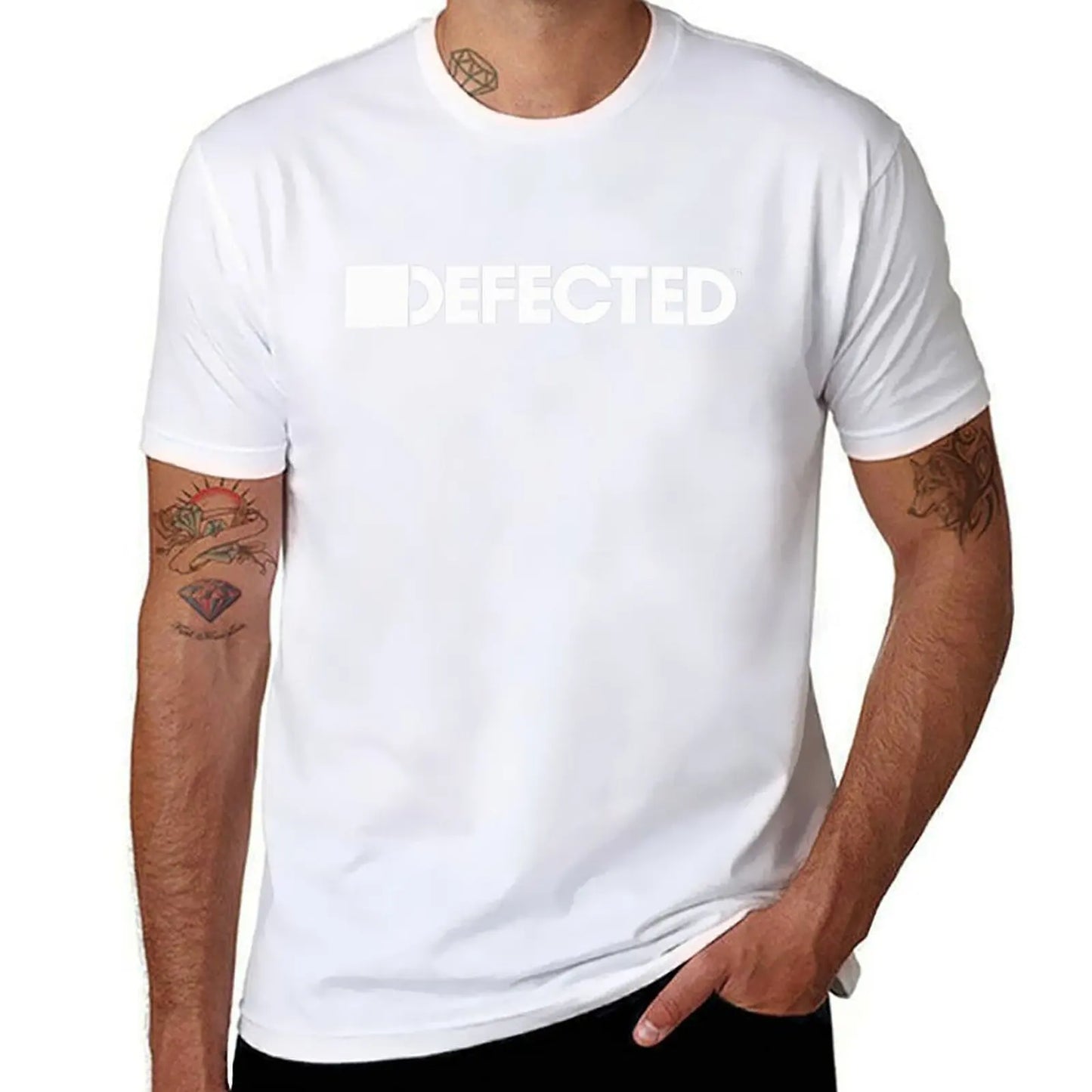 DEFECTED RECORDS T SHIRT Rave T Electronic Music Festival Ibiza Party House T-Shirt graphics Men's t-shirt