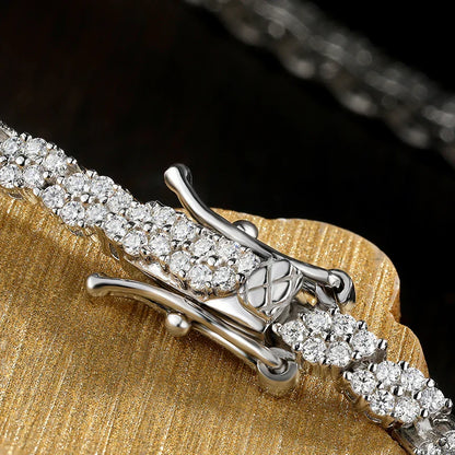 GRA Certified Full Moissanite Tennis Bracelets for Women Men Sparkling S925 Silver Party Wedding Bangles Jewelry Gifts