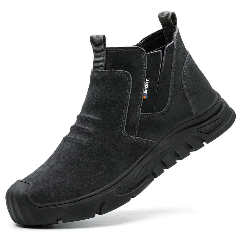 Steel Toe Cap Working Boots Anti-Puncture Work Shoe For ManIndestructible Work Shoes Outdoor Work Shoes Safety Boots for Men