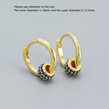 925 Sterling Silver Earring Zircon Sun Flower Ear Ring Geometric Style Water Drop Ear Bone Cute Temperament Woman Girl Ear Jewel