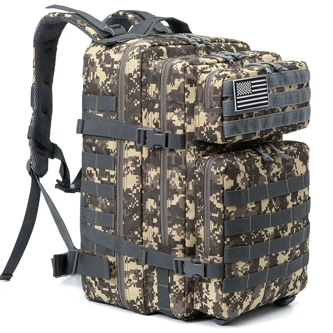 45L Tactical Backpack Large Capacity Outdoor Rucksack 3 Day Fitness Hiking Bag Hiking Camping Gear Backpacks